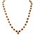 ReBuy Mens Jewellery Fashion Brown Rudraksha Mala With Gold Cap Necklace Chain