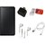 GIONEE X1 Black Premium Leather Wallet Flip Case Cover, Ear Phone, USB Data Sync Cable, Otg Adaptor, Micro SD Card Reade
