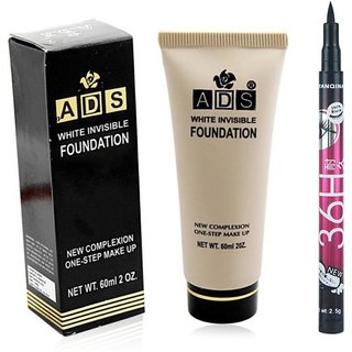 ADS Foundation with Sketch Pen Eyeliner (Set of 2)