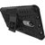 KickStand Hybrid Warrior Defender Back Cover  Cover For Redmi Note 4 (Black)