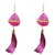 Indiadilse Mesmerising Pink Feather Earring for any occasion