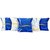 AMAYRA Cotton Diwan Set of 8 Pieces, Blue-White