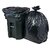 180 Pieces Black Disposable Garbage Bags / Dust Bin Bags (19X21 Inch)