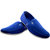 Bicaso Men's Charanpaduka Blue Loafers