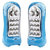 Set of 2 Rock Light 2 in 1 - 12 LED Rechargeable Emergency Light + 3 LED Bright