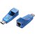 TECHON USB 2.0 to fast Ethernet 10/100 RJ45 Network LAN Adapter Card (Blue)