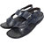 Men's Casual Wear Dark Blue Leather Sandals/Floaters