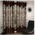 AR Collections Hub Brown Darbar Polyster Eyelet Door Curtains set of 2 Size 4x7 (PT-1025)