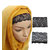 Hijab NET LACE TUBE CAP BLACK Under Scarf Abaya Muslim Inner Islamic Wear Women Bonnet Hair Band Head Cover Burka