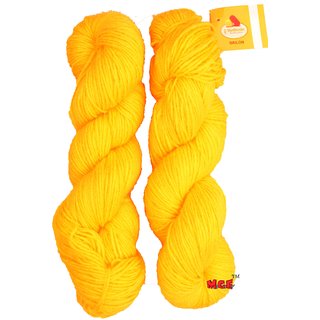 Buy Vardhman Brilon Yellow 200 gm hand knitting Soft Acrylic yarn wool ...