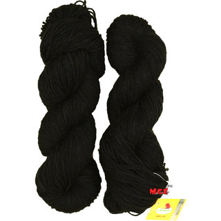Buy Vardhman Brilon Black 200 gm hand knitting Soft Acrylic yarn wool ...