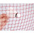Badminton Net - Cotton Red with Nylon White 2 Side Tape