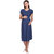 MomToBe Women's Denim Maternity Dress, Blue