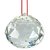 ReBuy Feng Shui Hanging Clear Crystal Ball ( Pre-Energized In Rock Salt ) 50mm
