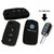 Silicone Key Cover for 3 Button Remote Flip Key Shell/Case/Body for Volkswagen Polo / Vento / Jetta / Passat - Black