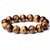 ReBuy Genuine Tiger Eye Stone 10mm Bead Beaded Bracelet - Spiritual Gift