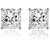 The Jewelbox 316L Surgical Stainless Steel Mens Boys Ear Stud Pair Earring Square Princess Cut American Diamond