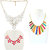 Minha Oxidised Multicolor Alloy Necklace Set For Women(Combo of 3)