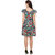 Fusion 18 Multicolor Printed A Line Dress For Women