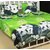 Textile Home Polycotton Red 3D double bedsheet with 2 pillow covers