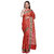Banarasi Silk Works Red Art Silk Embroidered Saree With Blouse