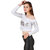 Texco Winter One Off Shoulder White & Silver Foil Printed Party Crop Top