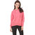 Texco Solid Pink Winter Sweatshirt