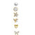 Spargz Alloy Gold Plated AD Stone Multi-Shaped Stud Earring (Single Piece) For Women AIER For Women AIER 1127