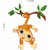 Wall Dreams Naughty Baby Monkey Hanging From Tree Branch Wall Stickers (60cmX45cm)