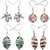 Colorful, stylish beaded earrings for girls by Beadworks (Pack of 4)