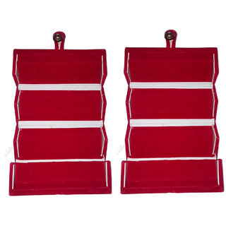 Sabita Set Of 2 Velvet Earring Folder Ring Box Jewelery Case Sabita Set Of 2 Velvet Earring Folder Ring Box Jewelery Case Storage Ear Travelling