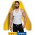 (PACK OF 5) Amul Comfy Men's Cotton Vests White - RN- EXCLUSIVE BRANDED PRODUCT