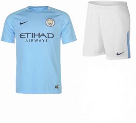MAN CHASTER CITY HOME KIT JERSEY WITH SHORTS SEASON 17-18