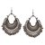 Sparkle Afghani Silver Chandbali ghungroo Oxidized Earrings