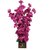 Parishi  W Artificial Orchid plant glowing arrangement in wooden Pot (Purple)