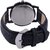 Axton Unisex Round Dial Black Resin Strap Quartz Watch