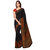 Ligalz Black Crepe Silk Printed Saree