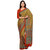 Ligalz Yellow And Red Crepe Printed Saree