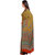 Ligalz Yellow And Red Crepe Printed Saree