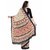 Ligalz Beige Crepe Printed Saree