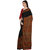 Ligalz Black Crepe Printed Saree