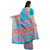 Ligalz Turquaise BhagalPuri Silk Saree