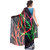 Ligalz Black and Red Georgette Casual Printed Saree