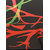 Ligalz Black and Red Georgette Casual Printed Saree