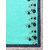 Ligalz turquoise and blue Georgette Embroidered Saree
