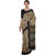 Ligalz Beige and green Crepe Printed Saree