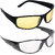 Aligatorr Clear  Yellow UV Protection Sports Unisex Sunglasses

