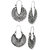 Zaveri Pearls Combo of 2 Dark Antique Silver Earring-ZPFK6496