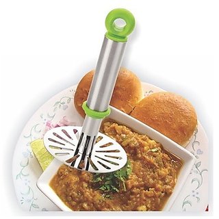 High Quality Virgin Plastic Handle Stainless Steel Boiled Potato And Vegetable Pav Bhaji Masher