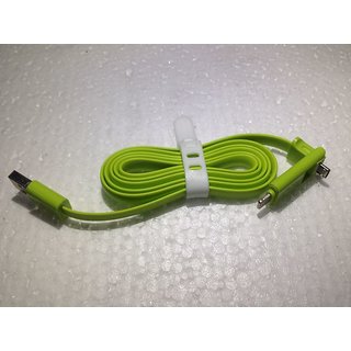 2 In 1 Micro Usb & Lightning 8 Pin Usb Data Cable For Iphone Samsung Sony Htc BB